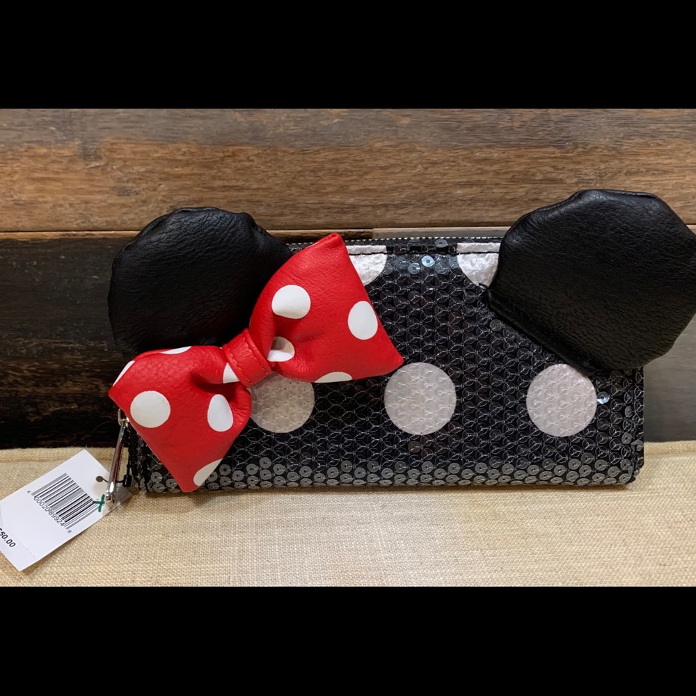 Loungefly Disney Parks Minnie Mouse Ears Wallet